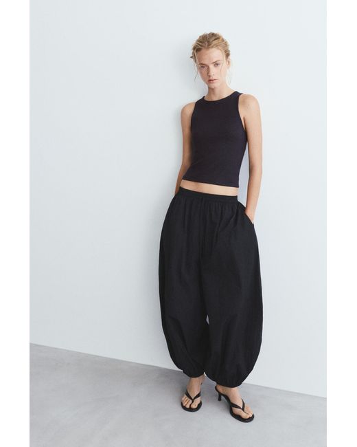 Pull&Bear Black Soft-Touch Tank Top