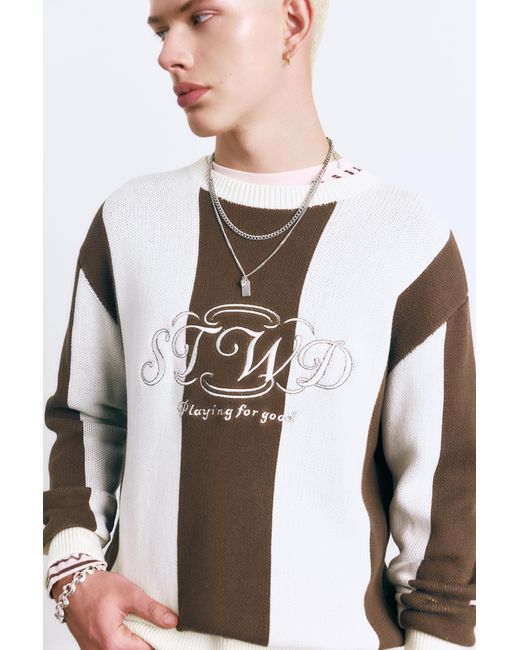 Pull À Rayures Stwd Pull&Bear pour homme en coloris Blue