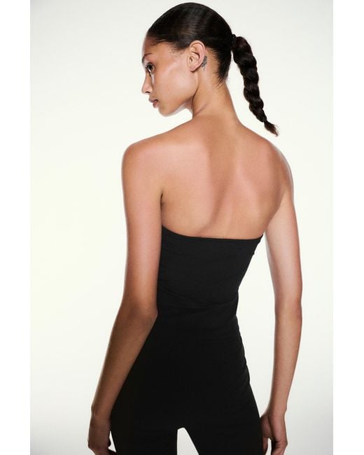 Pull&Bear Blue Studded Bandeau Top