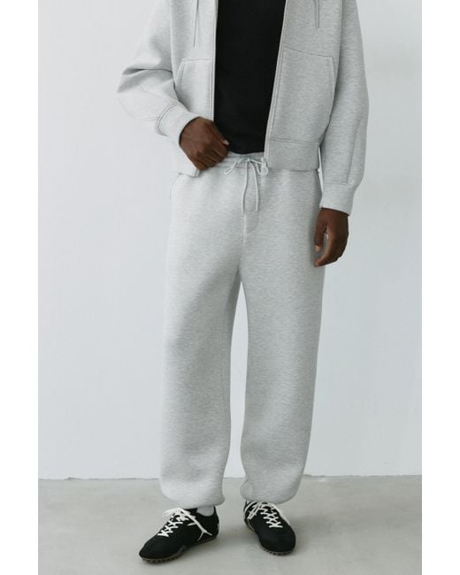 Pull&Bear Gray Stwd Baggy Joggers for men