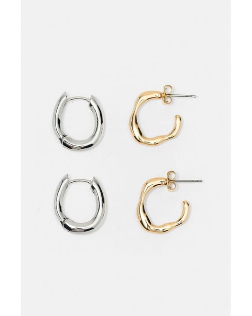 Pull&Bear White Ear Cuff Earring Pack