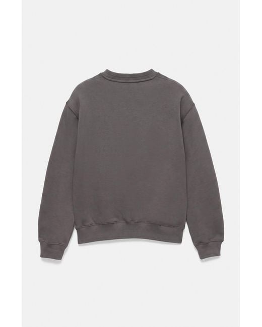 Pull&Bear Gray Relaxed Fit Sweatshirt for men