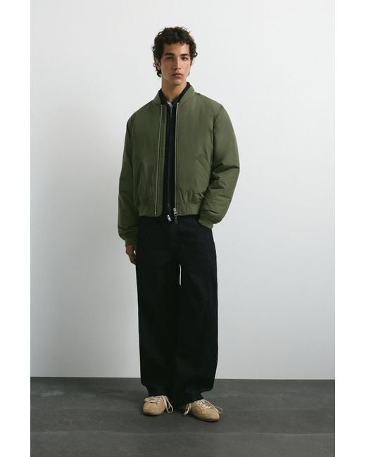 Bomber Imbottito di Pull&Bear in Green da Uomo
