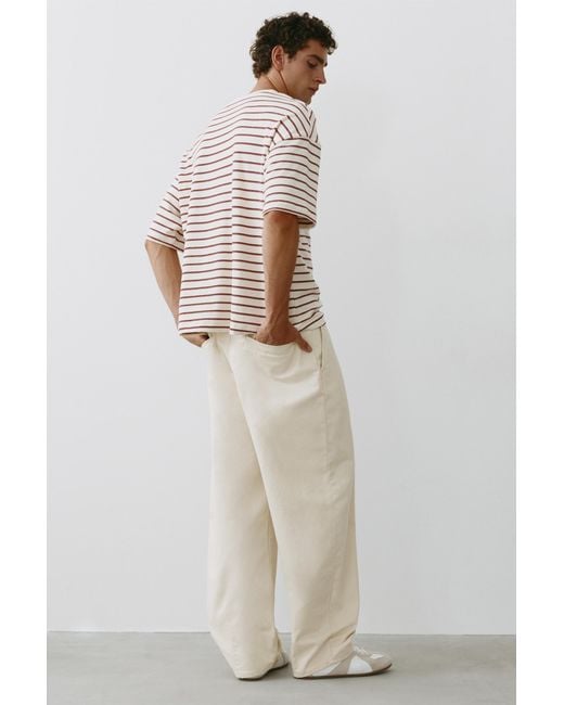 Pull&Bear Multicolor Baggy Chino Trousers With Darts for men