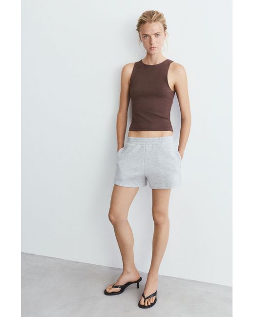 Pull&Bear Brown Soft-Touch Tank Top