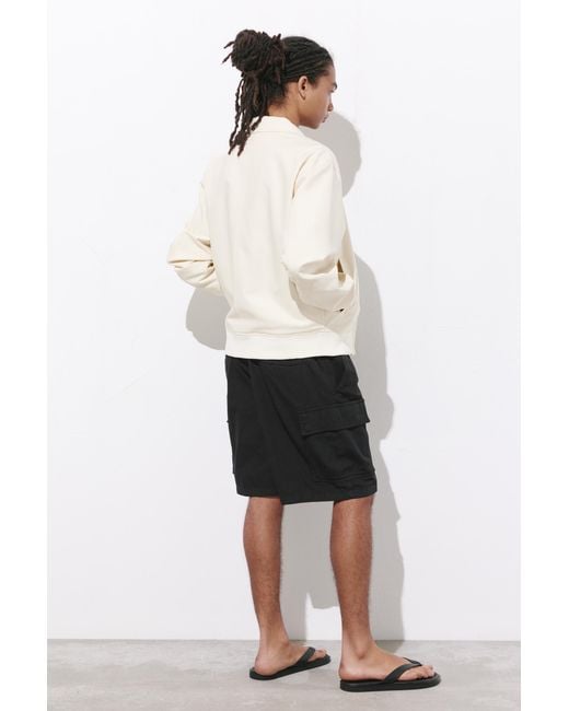 Pull&Bear Blue Ripstop Cargo Bermuda Shorts for men