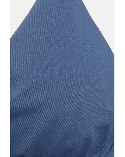 Pull&Bear Blue Triangle Bikini Top