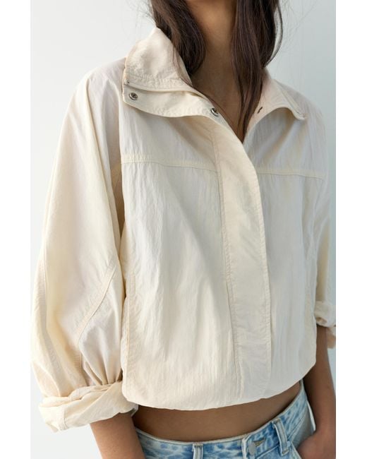 Pull&Bear Multicolor Cropped High Neck Jacket