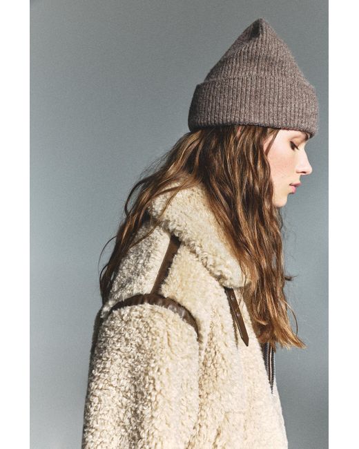 Pull&Bear Brown Knit Beanie