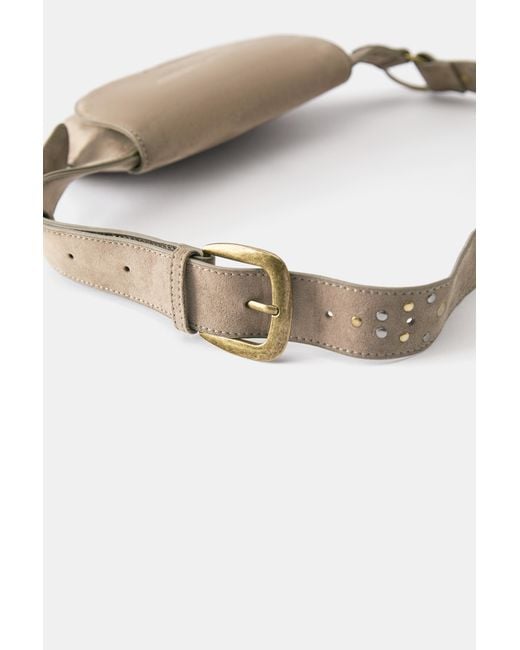 Pull&Bear Heuptas Met Studs in het Brown