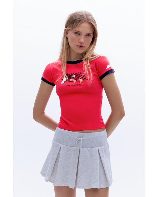 Pull&Bear Red Disney X F1 T-Shirt