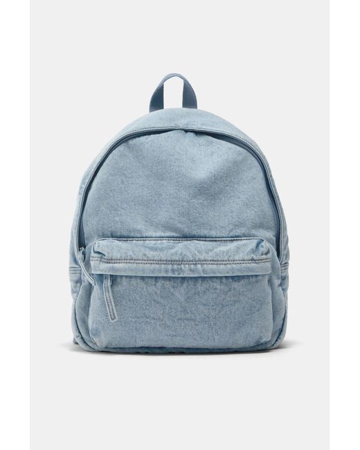 Pull&Bear Blue Denim-Rucksack