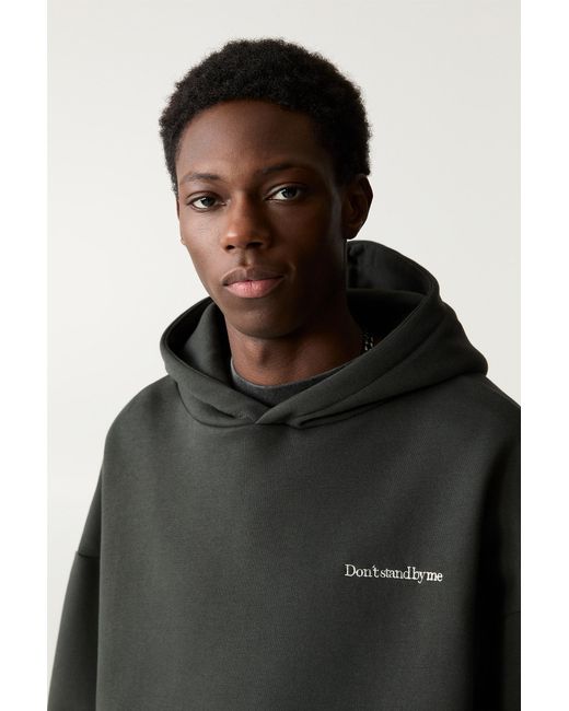 Pull&Bear Black Out Of Office Hoodie for men