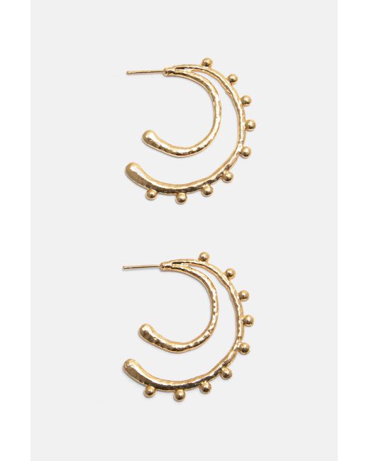 Pull&Bear Metallic Ohrringe Mit Doppeltem Ring Und Kugeln