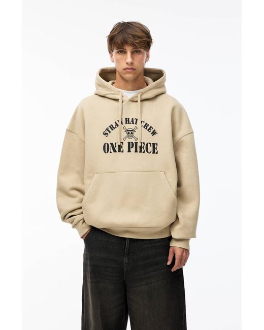 Pull&Bear Natural One Piece Hoodie for men
