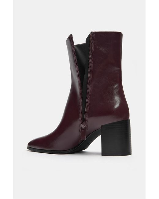 Pull&Bear Blue Absatzstiefeletten