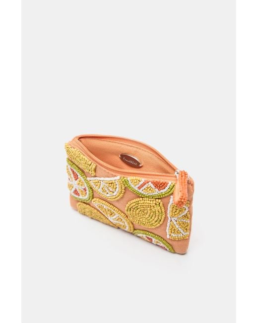 Pull&Bear Metallic Geldbörse Mit Früchten
