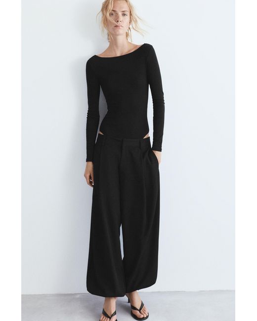 Pull&Bear Green Long Sleeve Bodysuit