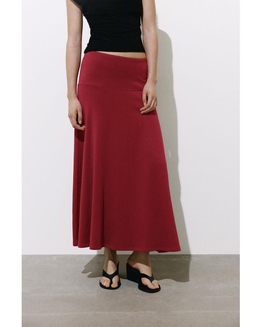 Pull&Bear Flared Midi Skirt