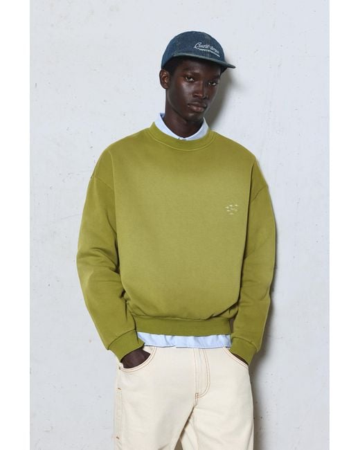 Sweat Effet Délavé Brodé Pull&Bear pour homme en coloris Green