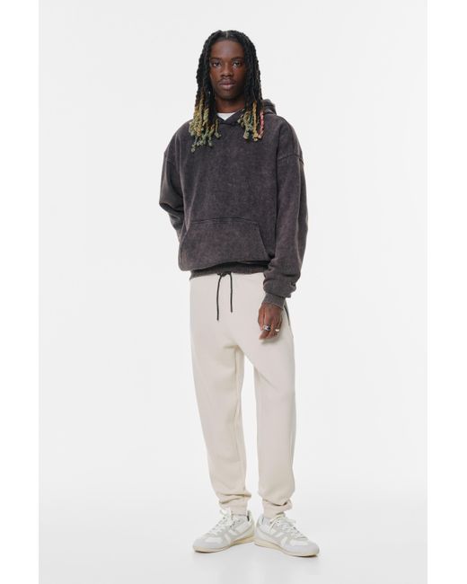 Pull&Bear Interlock-Trainingshose in Black für Herren