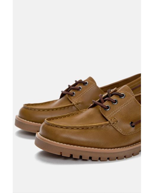 Pull&Bear Nautische Schuhe in Brown für Herren
