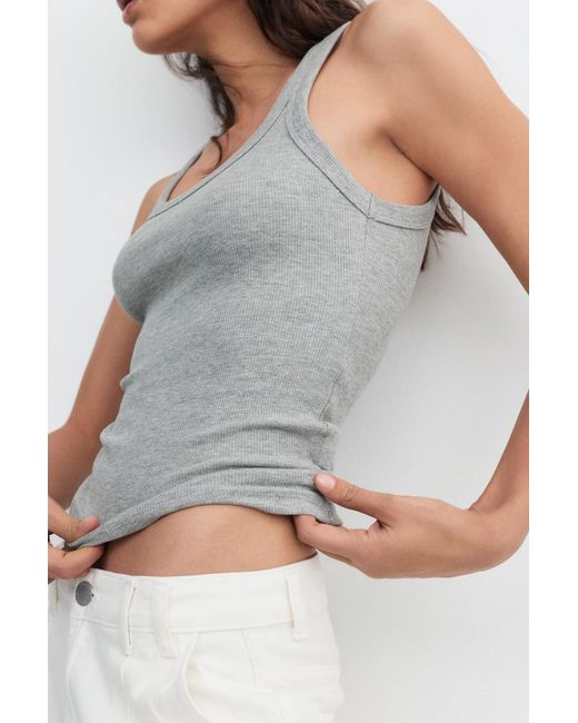 Pull&Bear Basic Tanktop in het Multicolor