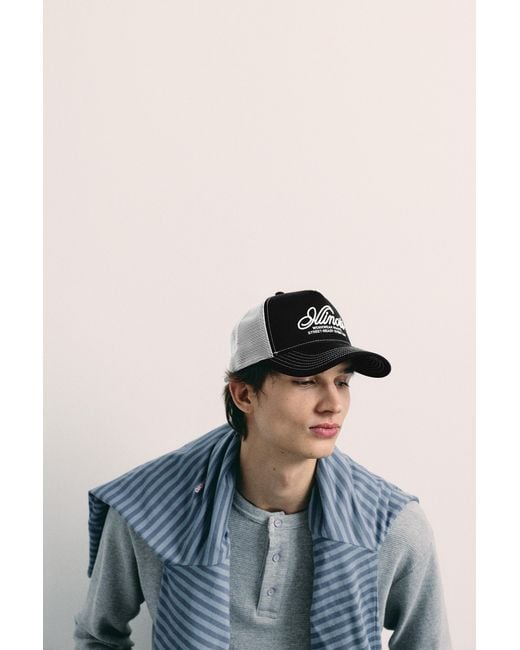 Pull&Bear Illinois Trucker-Cap in Black für Herren