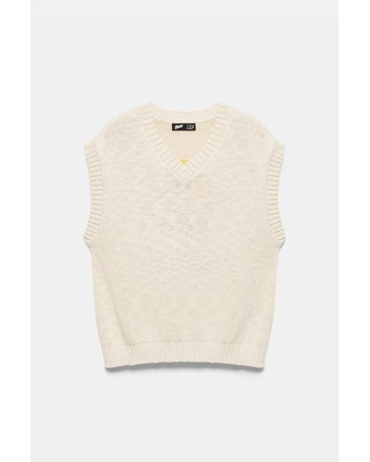 Pull&Bear Multicolor Stwd Knit Vest for men