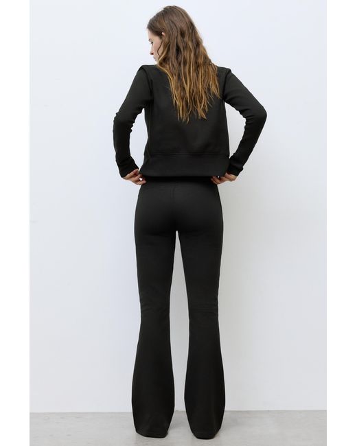 Pull&Bear Flared Broek in het Black