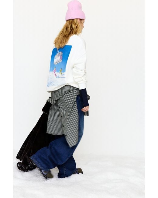 Felpa Après Season di Pull&Bear in Blue