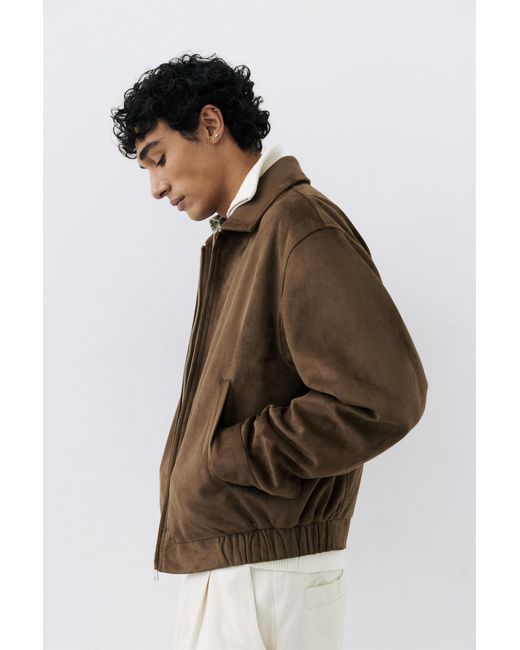 Pull&Bear Jack Van Imitatiesuède in het Brown voor heren