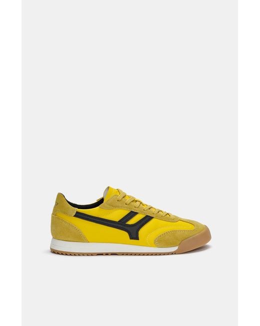 Pull&Bear Yellow Retro Trainers