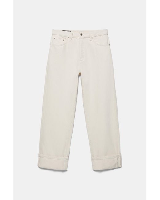 Pull&Bear Gray Straight-Leg Selvedge Jeans for men