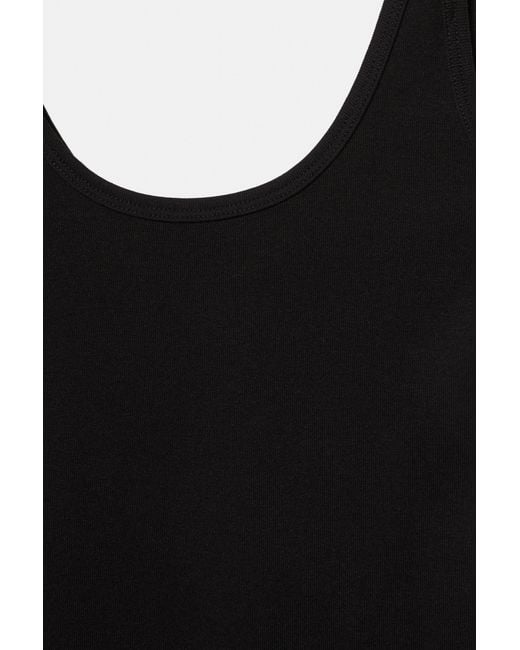 Pull&Bear Tanktop Met Modal in het Black
