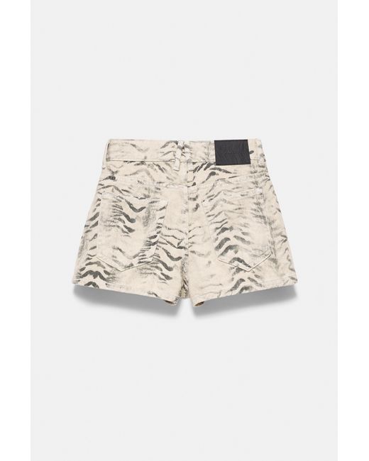 Mini-Short En Jean Léopard Pull&Bear en coloris Natural