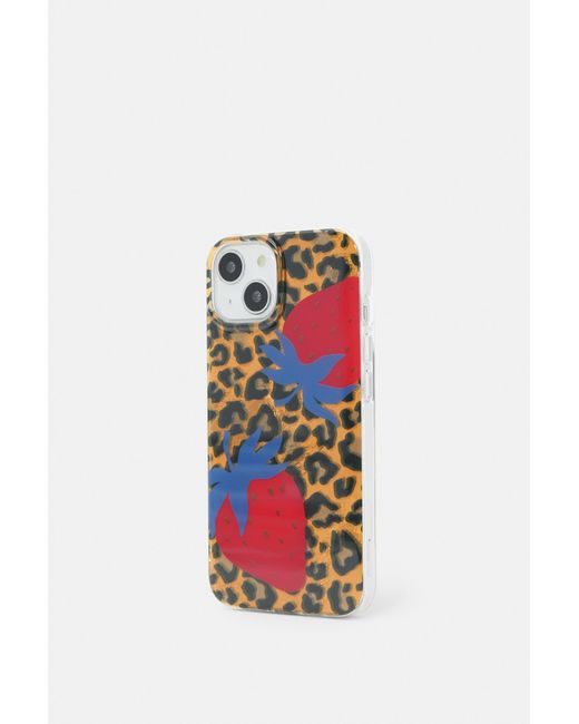 Pull&Bear Red Iphone-Hülle Mit Animalprint