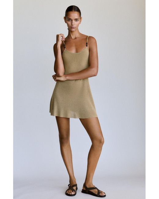 Pull&Bear Multicolor Strappy Knit Short Dress