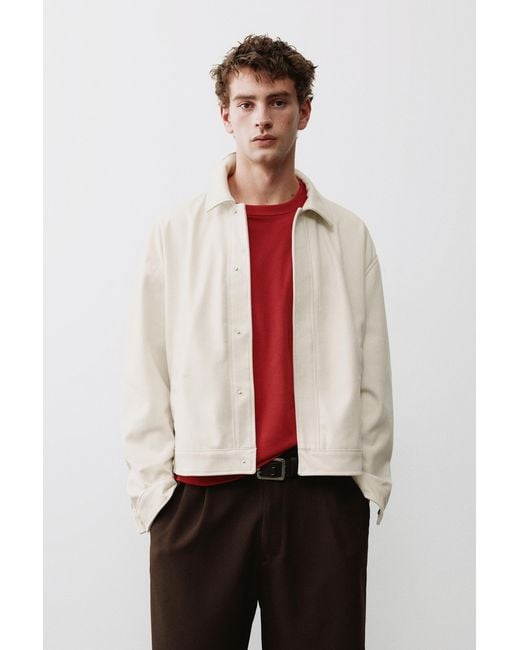 Pull&Bear Black Trucker Jacket for men