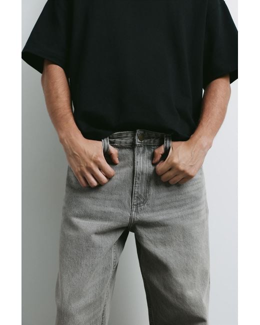 Pull&Bear Black Standard Jeans for men