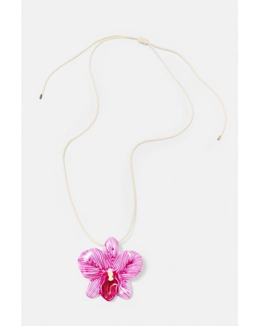 Pull&Bear Pink Floral Necklace