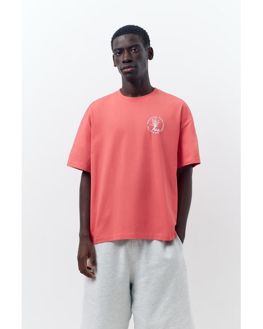 Pull&Bear Red Atlantic Reef T-Shirt for men