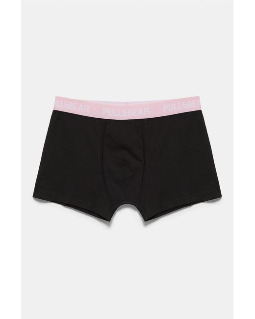 Pack 3 Boxer di Pull&Bear in Black da Uomo