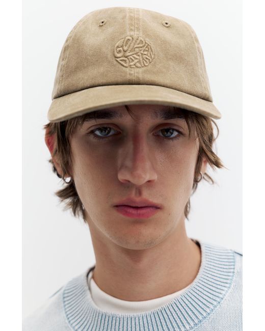 Pull&Bear Natural Golden Days Embroidered Cap for men