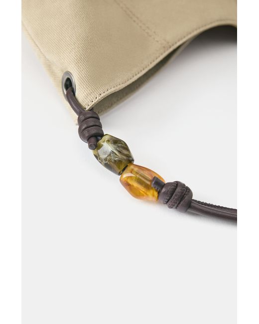 Pull&Bear Multicolor Shopper Mit Perlendetails