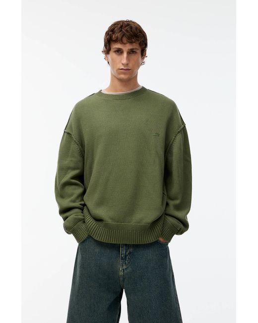 Pull&Bear Green Stwd Jumper With Seams for men