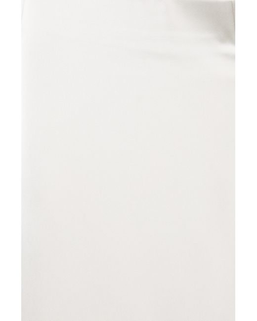 Pull&Bear Gray Satin Straight-Leg Trousers