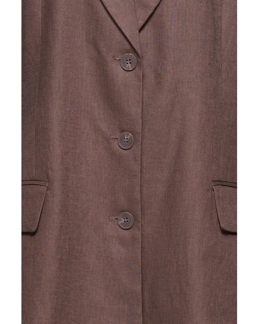 Pull&Bear Multicolor 100% Linen Fitted Blazer