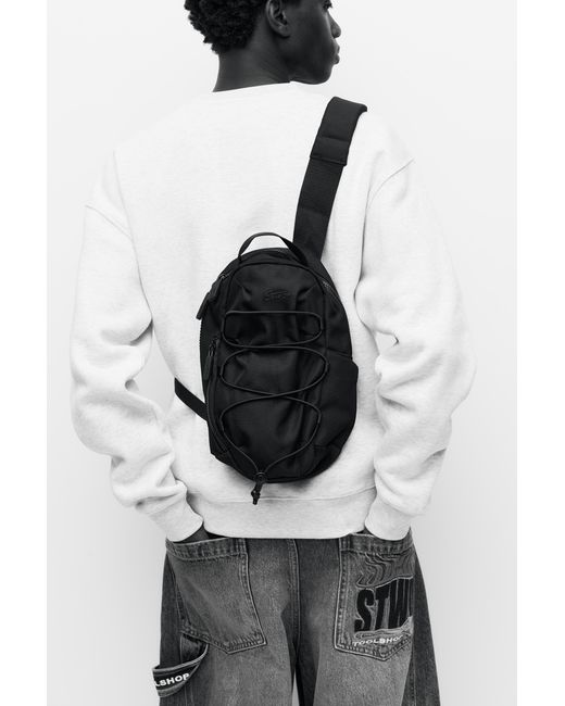 Pull&Bear Black Stwd Technical Crossbody Bag for men