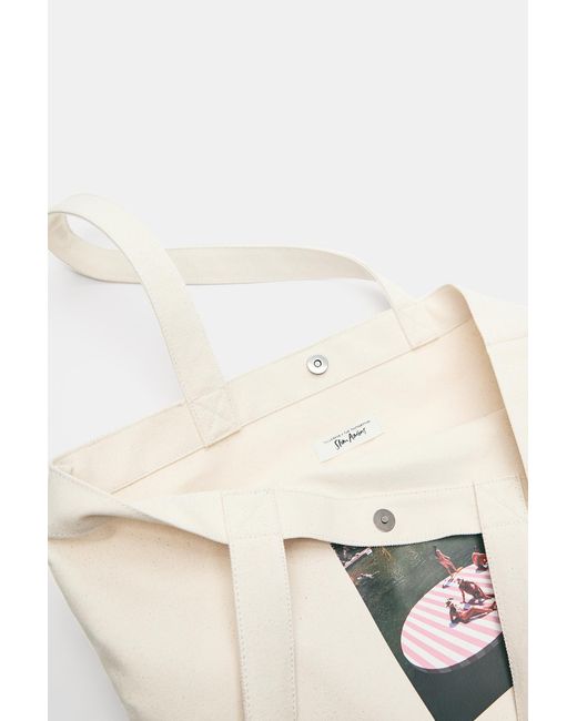 Pull&Bear White Shopper Slim Aarons